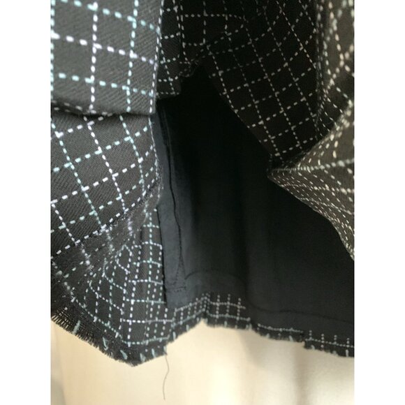 Free People Women’s Y2K Pleated Skirt Sz 2 Black Dark 30x21 Schoolgirl Preppy - Picture 6 of 11